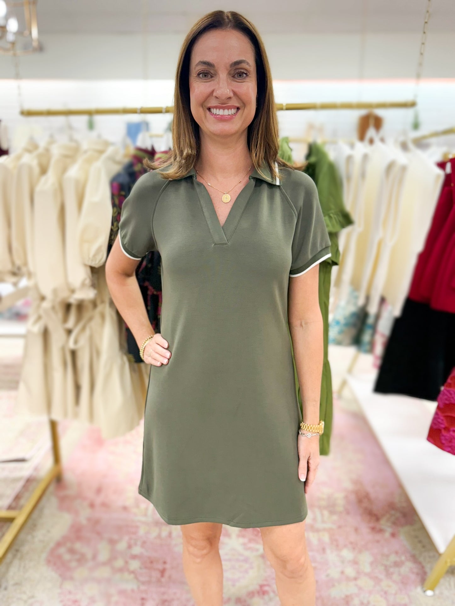 Soft Everyday Dress (Green)