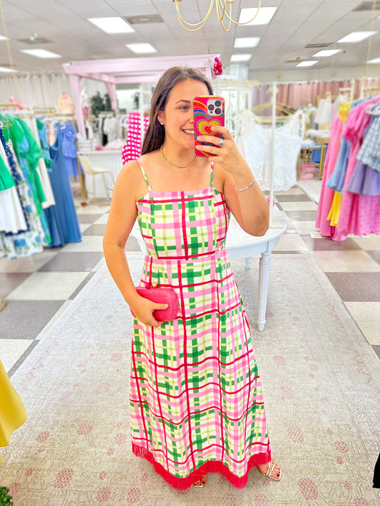 Cabana Crush Fringe Maxi Dress