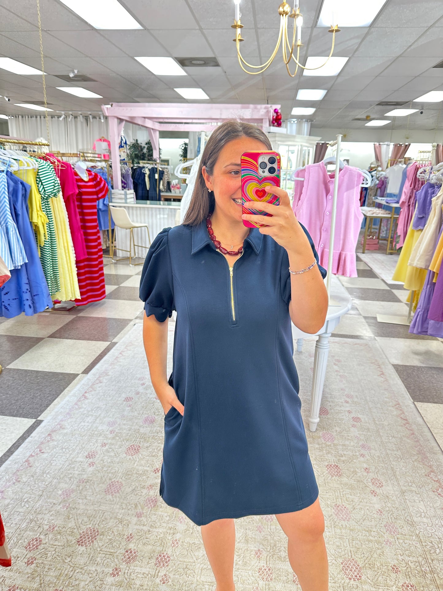Ready to Go Dress (Navy)