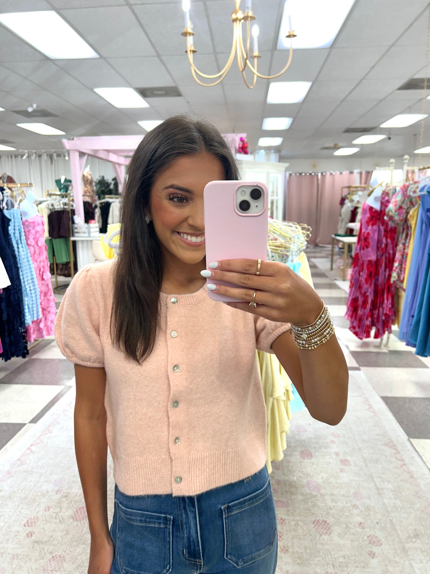 Hampton Sweater Top (Pink)
