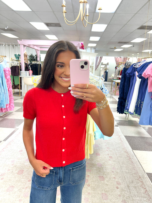 Easy Does It Sweater (Red)