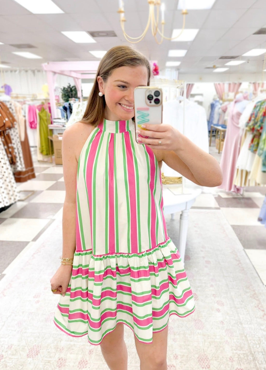 Watermelon Slice Tie at Neck Dress                                                       ccc