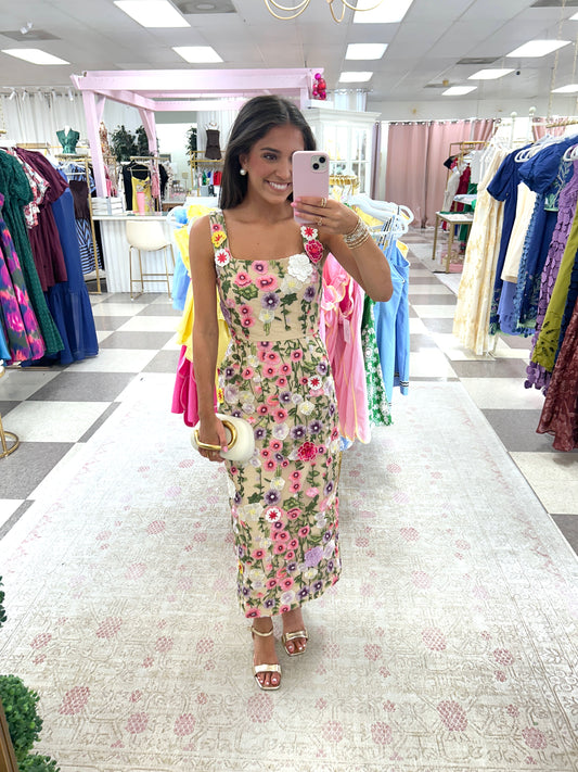 Fairytale Flower Midi Dress