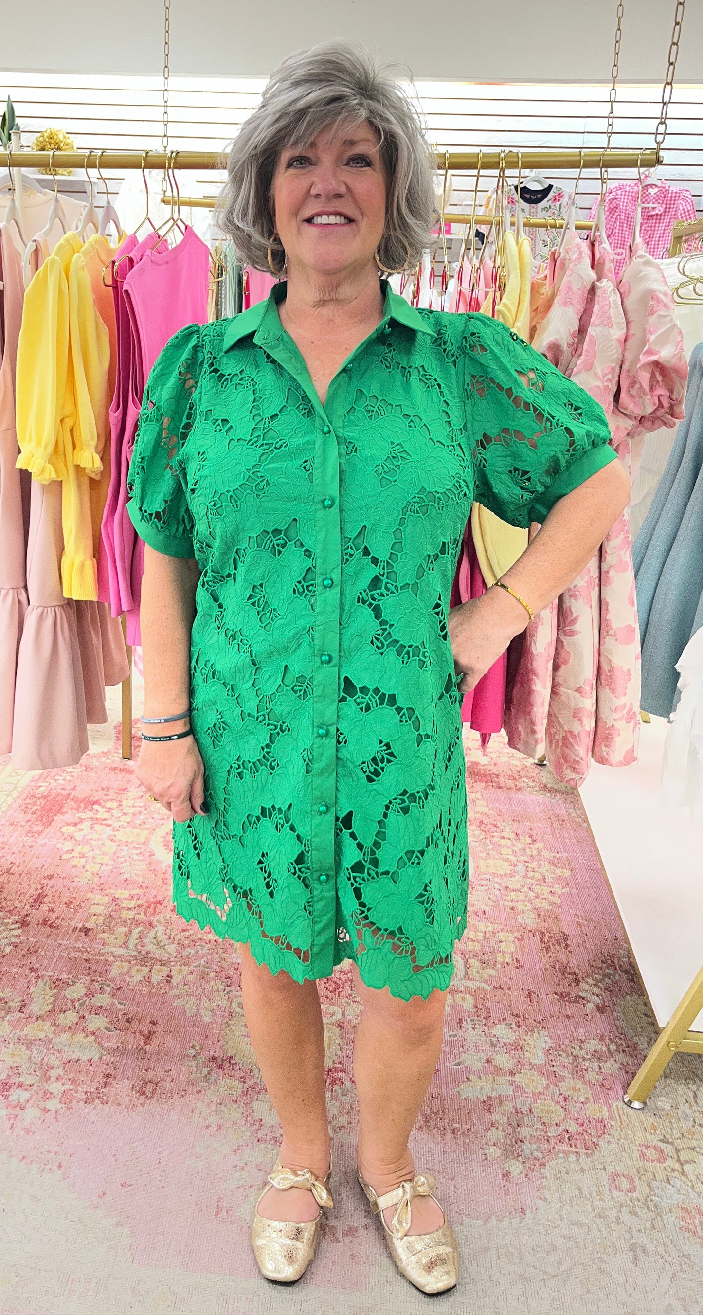 Greta Green Lace Dress