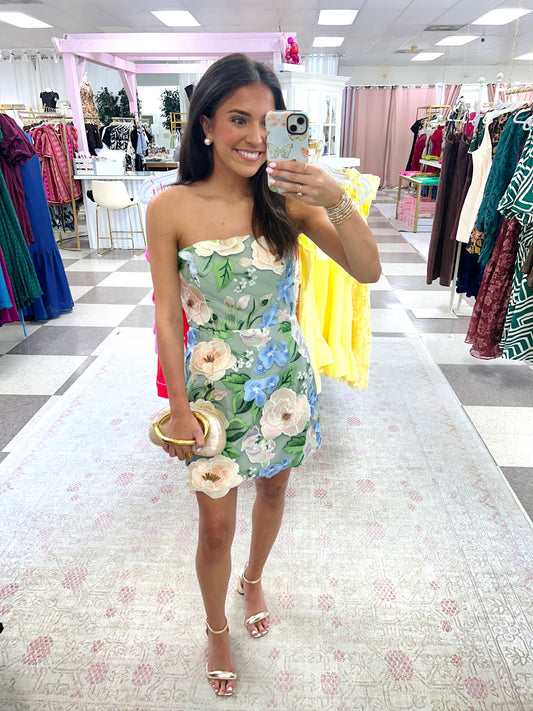 Flowers in the Pond Mini Dress