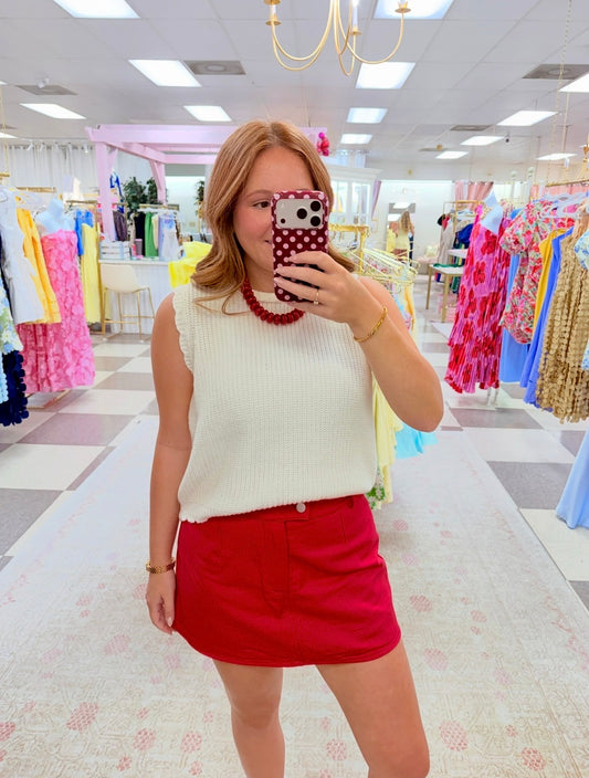 Julia Skirt/ Skort (Red)