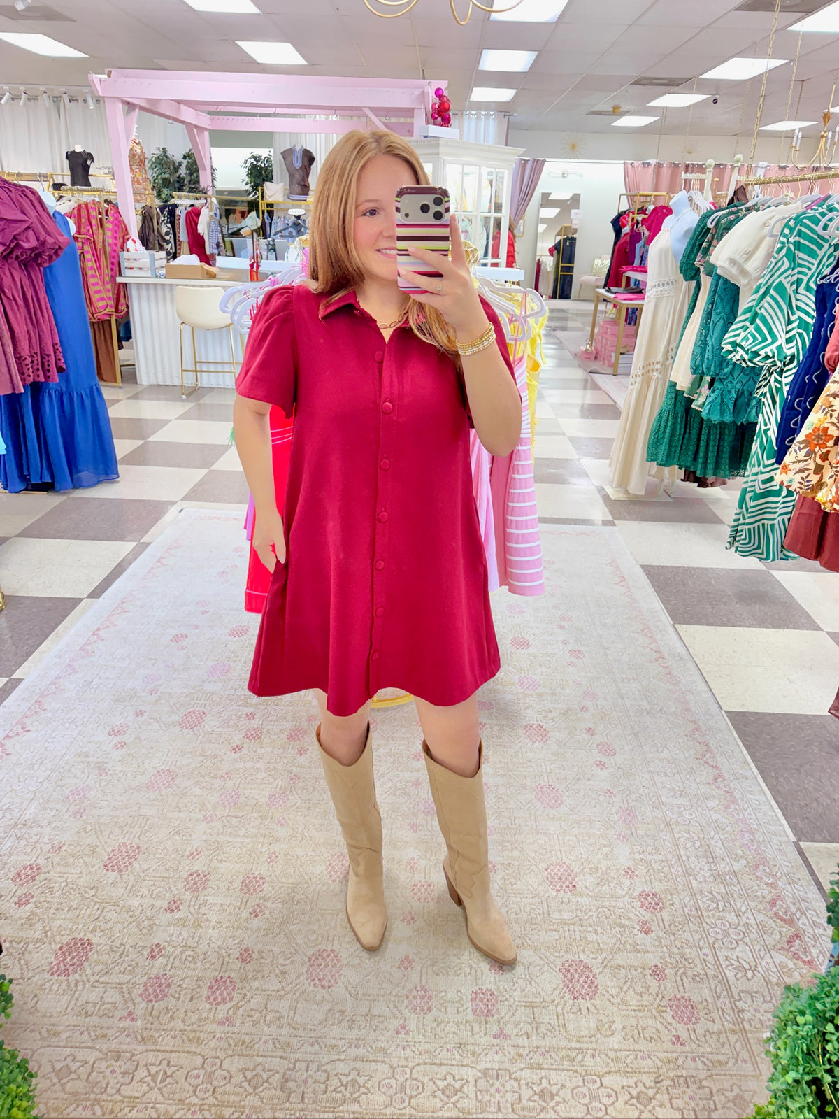 Meet Me in Merlot Mini Dress