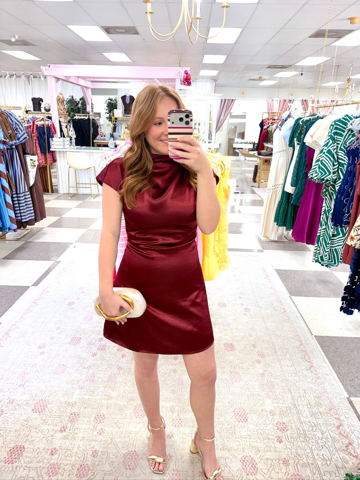 Scarlett Satin Mini Dress