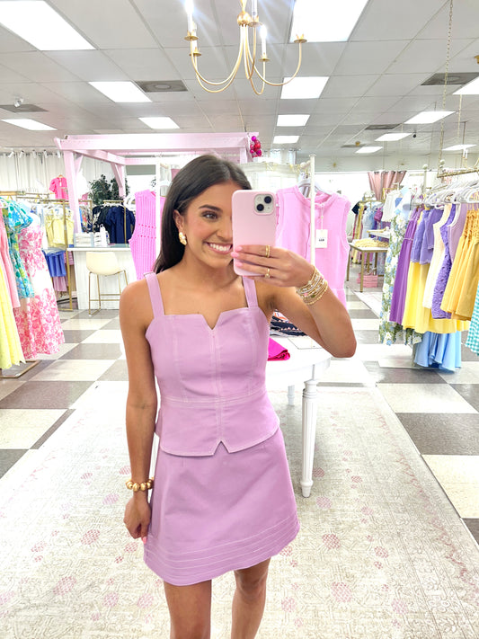 Jaci Mini Dress (Lilac)