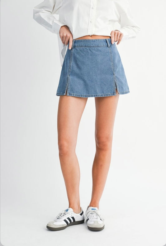 Marina Denim Skort